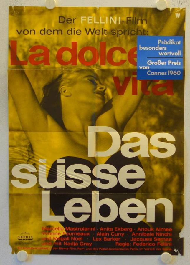 La Dolce Vita original release german movie poster